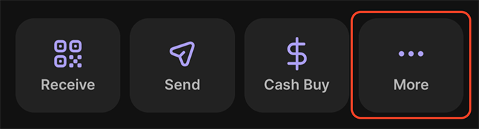 Phantom Mobile More Button