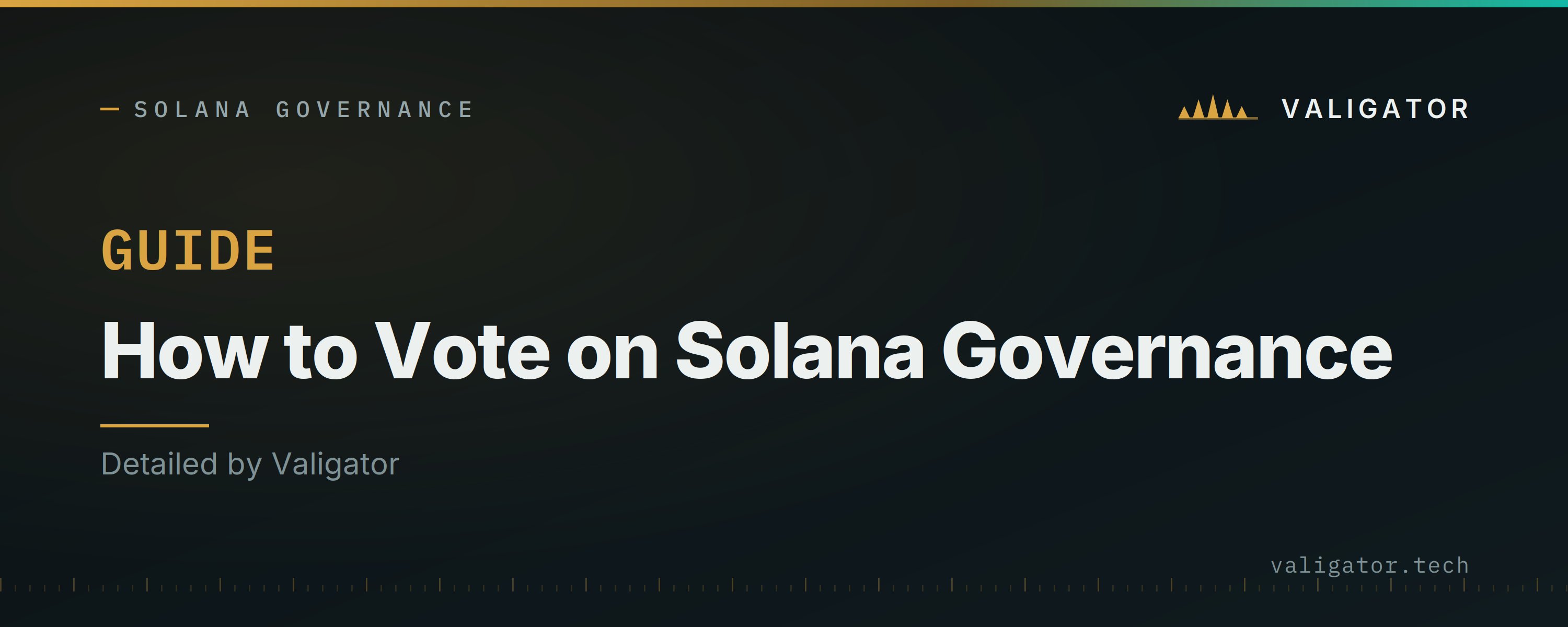 How to Vote on Solana Governance (2026)